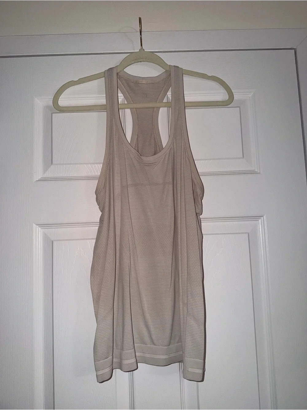 lululemon athletica Light Beige Racerback Tank Top
